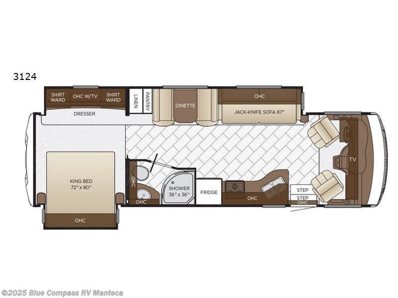 Call now about this 2018 Newmar Bay Star 3124! 2018 Newmar Bay Star 3124 - Used Class A For Sale by Blue Compass RV Manteca in Manteca, California features Slideout