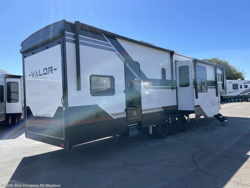 Contact us now about this 2026 Alliance RV Valor 44V14! 2026 Valor 44V14 by Alliance RV from Blue Compass RV Manteca in Manteca, California