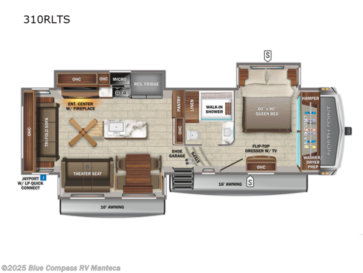 Email now about this 2022 Jayco North Point 310RLTS! Used 2022 Jayco North Point 310RLTS available in Manteca, California
