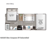 Call now about this 2026 Thor Motor Coach Geneva 22VZ Chevy! 2026 Thor Motor Coach Geneva 22VZ Chevy - New Class C For Sale by Blue Compass RV Bakersfield in Bakersfield, California features Slideout