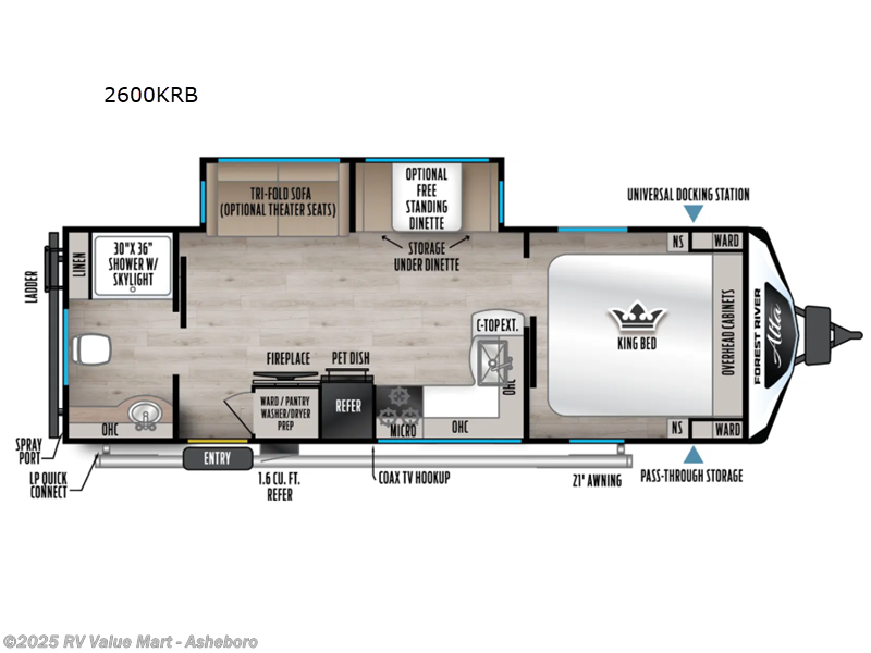 Call now about this 2026 East to West Alta 2600KRB! 2026 East to West Alta 2600KRB - New Travel Trailer For Sale by RV Value Mart - Asheboro in Franklinville, North Carolina features Slideout
