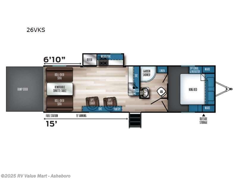 Call now about this 2022 Forest River Vengeance Rogue 26VKS! 2022 Forest River Vengeance Rogue 26VKS - Used Toy Hauler For Sale by RV Value Mart - Asheboro in Franklinville, North Carolina features Slideout
