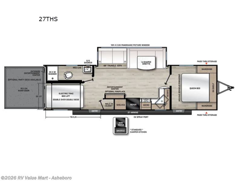 Call now about this 2026 Coachmen Catalina Trail Blazer 27THS! 2026 Coachmen Catalina Trail Blazer 27THS - New Toy Hauler For Sale by RV Value Mart - Asheboro in Franklinville, North Carolina features Slideout