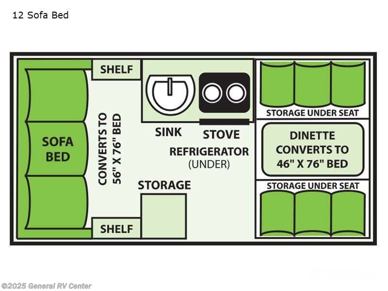 Call now about this 2025 Aliner Ranger 12 ! 2025 Aliner Ranger 12 - New Popup For Sale by General RV Center in West Chester, Pennsylvania