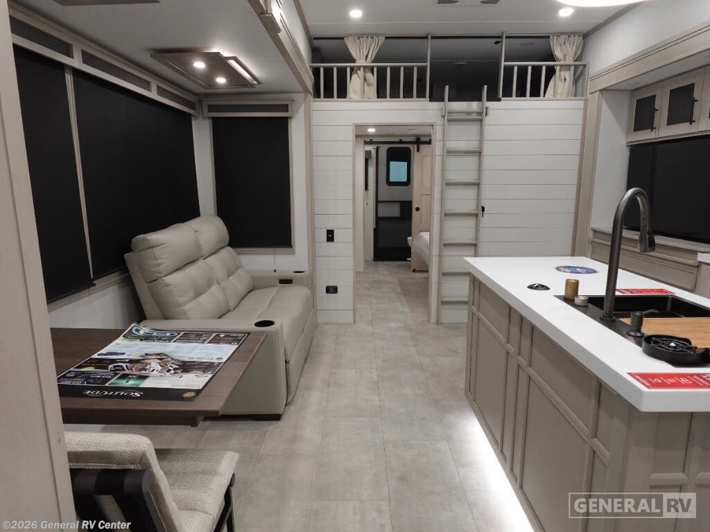 Call now about this 2026 Grand Design Solitude 391DL! 2026 Grand Design Solitude 391DL - New Fifth Wheel For Sale by General RV Center in Fort Pierce, Florida