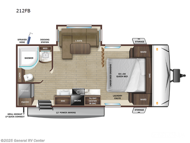 Call now about this 2023 Highland Ridge Range Lite 212FB 1S! 2023 Highland Ridge Range Lite 212FB 1S - Used Travel Trailer For Sale by General RV Center in Fort Pierce, Florida