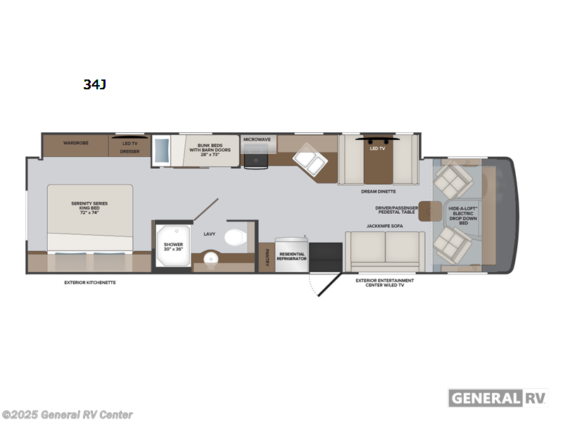 Call now about this 2025 Holiday Rambler Eclipse 34J! 2025 Holiday Rambler Eclipse 34J - New Class A For Sale by General RV Center in Fort Pierce, Florida