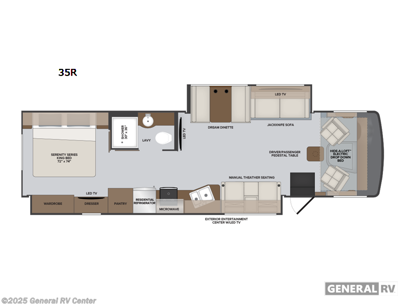 Call now about this 2025 Holiday Rambler Eclipse 35R! 2025 Holiday Rambler Eclipse 35R - New Class A For Sale by General RV Center in Fort Myers, Florida