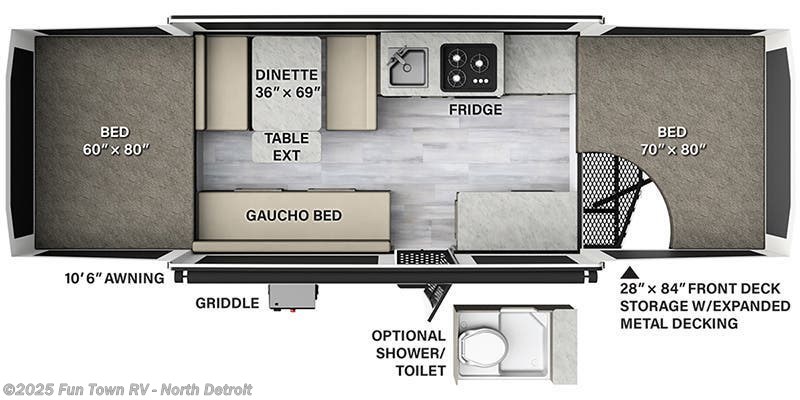 Call now about this 2024 Forest River Rockwood Extreme Sports Package 2280BHESP! 2024 Forest River Rockwood Extreme Sports Package 2280BHESP - New Popup For Sale by Fun Town RV - North Detroit in North Branch, Michigan