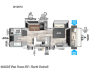 Call now about this 2026 Forest River Salem Hemisphere 265BSRB! 2026 Forest River Salem Hemisphere 265BSRB - New Travel Trailer For Sale by Fun Town RV - North Detroit in North Branch, Michigan features Slideout