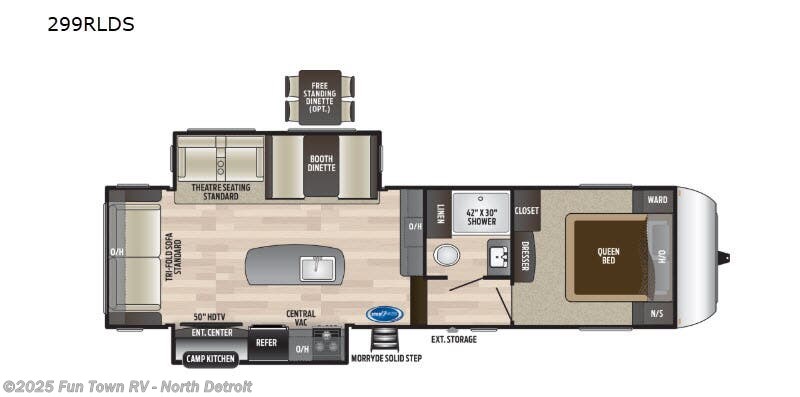 Call now about this 2019 Keystone Hideout 299RLDS! 2019 Keystone Hideout 299RLDS - Used Fifth Wheel For Sale by Fun Town RV - North Detroit in North Branch, Michigan features Slideout
