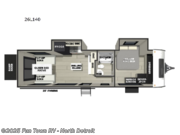 Call now about this 2026 Forest River Vengeance Rogue Armored 26L140! 2026 Forest River Vengeance Rogue Armored 26L140 - New Toy Hauler For Sale by Fun Town RV - North Detroit in North Branch, Michigan features Slideout