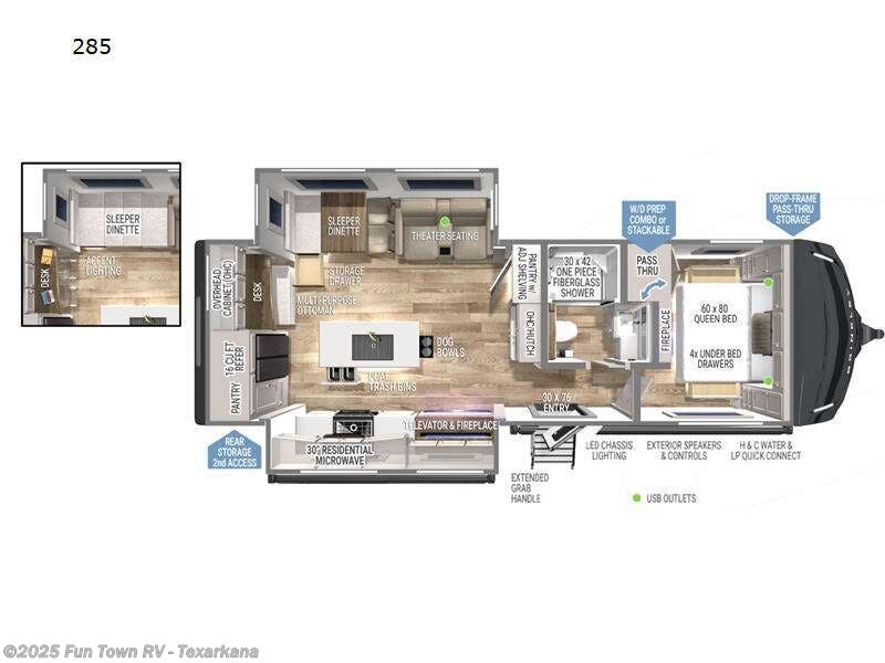 Call now about this 2025 Brinkley RV Model Z AIR 285! 2025 Brinkley RV Model Z AIR 285 - New Travel Trailer For Sale by Fun Town RV - Texarkana in Texarkana, Arkansas features Slideout