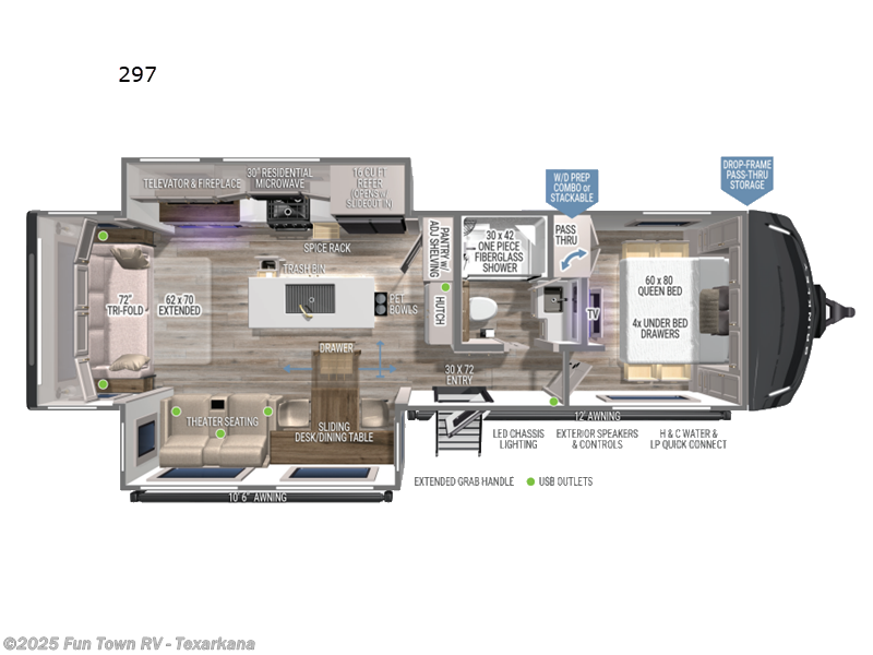 Call now about this 2026 Brinkley RV Model Z AIR 297! 2026 Brinkley RV Model Z AIR 297 - New Travel Trailer For Sale by Fun Town RV - Texarkana in Texarkana, Arkansas features Slideout