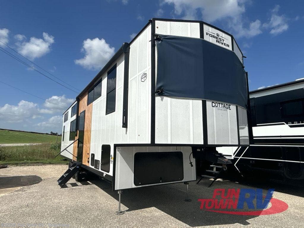 Contact us now about this 2025 Forest River Cedar Creek Cottage 41FWC! 2025 Cedar Creek Cottage 41FWC by Forest River from Fun Town RV - Texarkana in Texarkana, Arkansas