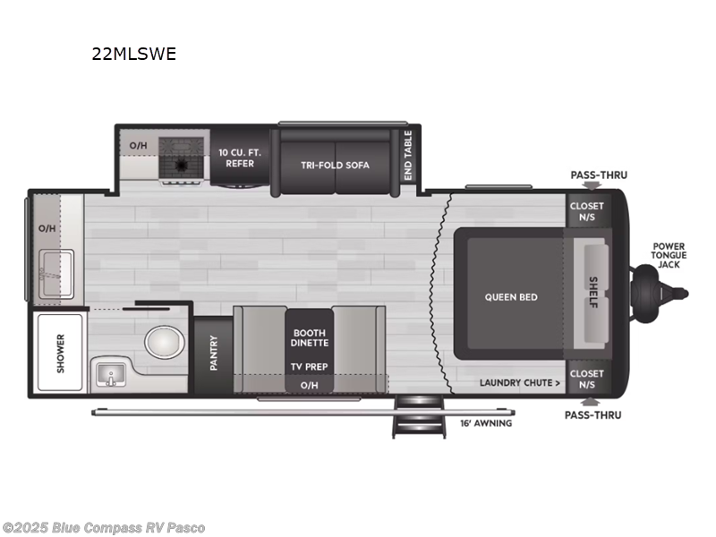 Call now about this 2025 Keystone Hideout 22MLSWE! 2025 Keystone Hideout 22MLSWE - Used Travel Trailer For Sale by Blue Compass RV Pasco in Pasco, Washington features Slideout