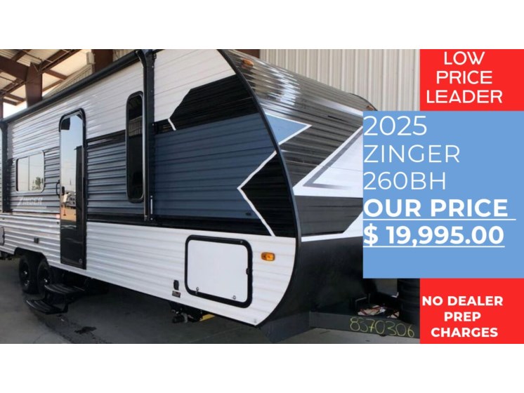 Email now about this 2025 CrossRoads Zinger 260BH! New 2025 CrossRoads Zinger 260BH available in Panama City, Florida