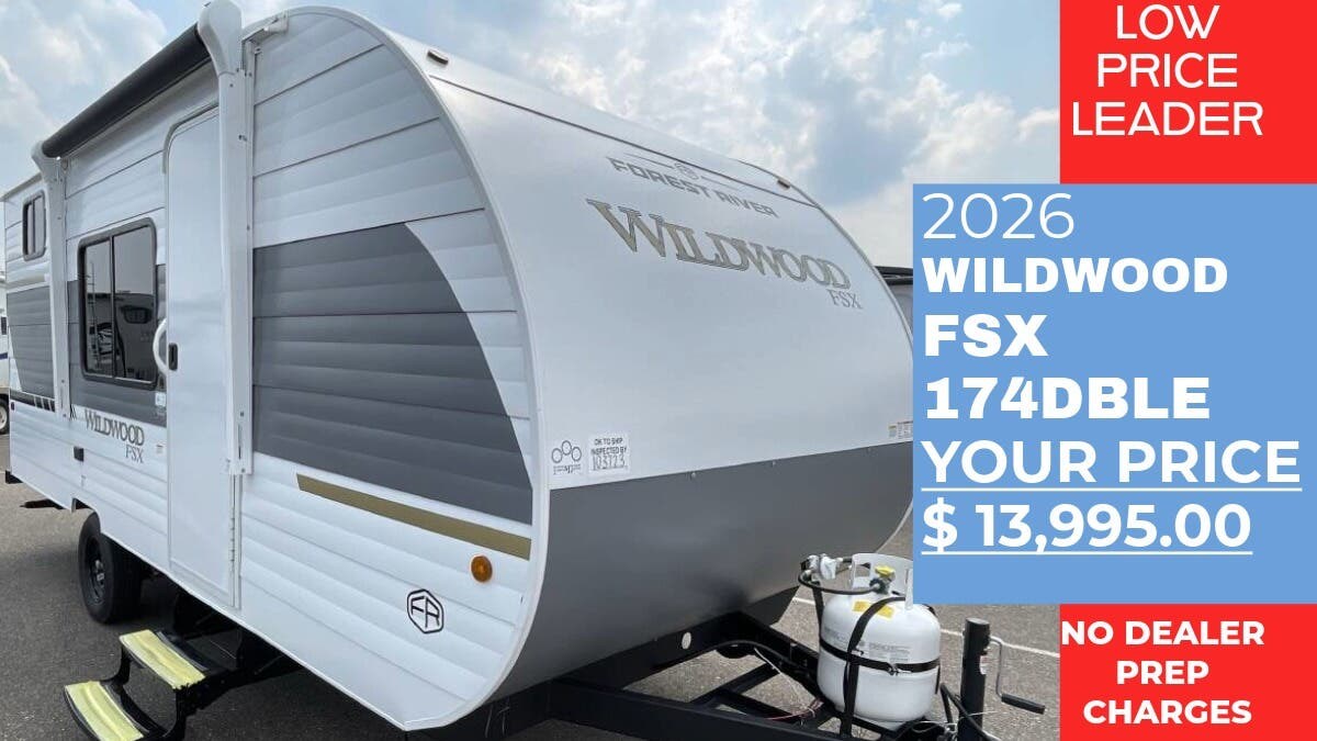 Email now about this 2026 Forest River Wildwood FSX 174DBLE! New 2026 Forest River Wildwood FSX 174DBLE available in Panama City, Florida