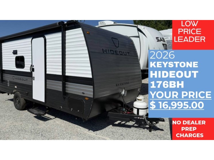 Email now about this 2026 Keystone Hideout Mini 176BH! New 2026 Keystone Hideout Mini 176BH available in Panama City, Florida