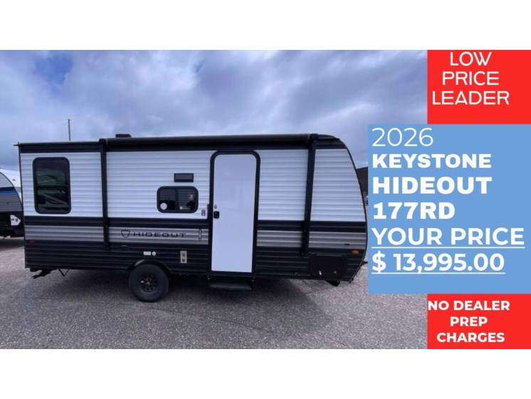 Email now about this 2026 Keystone Hideout Mini 177RD! New 2026 Keystone Hideout Mini 177RD available in Panama City, Florida