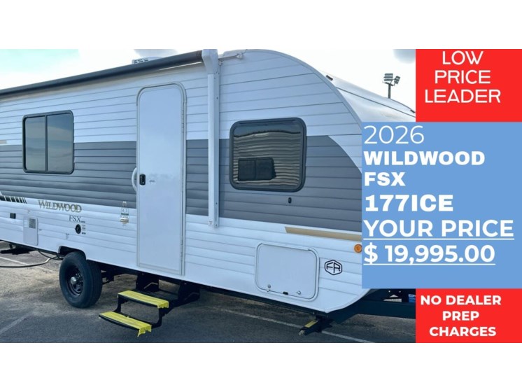Email now about this 2026 Forest River Wildwood FSX 177ICE! New 2026 Forest River Wildwood FSX 177ICE available in Panama City, Florida