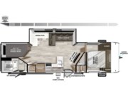 Call now about this 2026 Forest River Wildwood 26DBUD! Floorplan of 2026 Forest River Wildwood 26DBUD