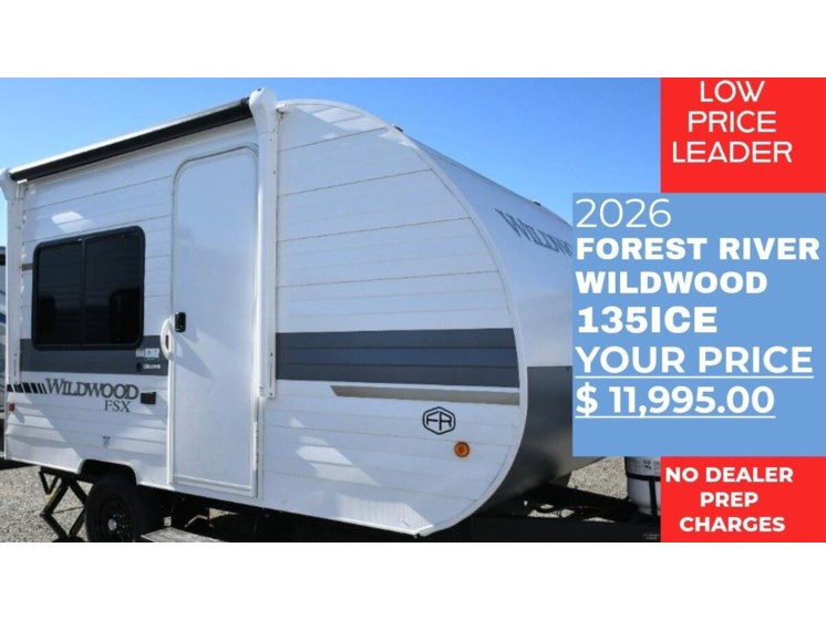 Email now about this 2026 Forest River Wildwood FSX 135ICE! New 2026 Forest River Wildwood FSX 135ICE available in Panama City, Florida