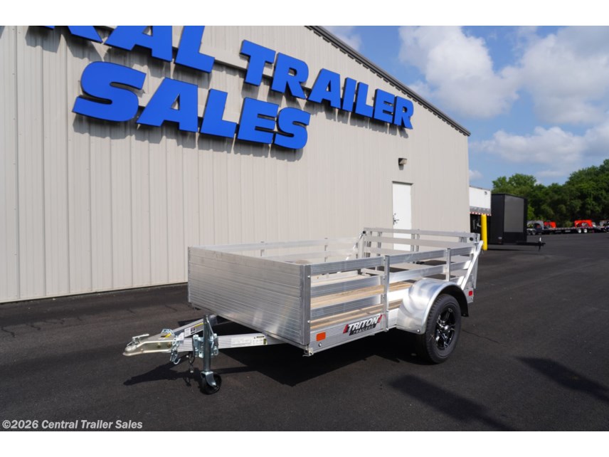 New 2025 Triton Trailers FIT Series 64"x8' Aluminum Utility W/Wood Deck & Rail Sides available in Jordan, Minnesota
