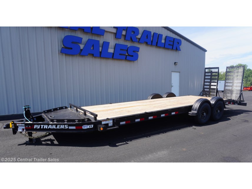 New 2026 PJ Trailers EV 24' I'Beam Equipment Trailer W/HD Fold Up Ramps available in Jordan, Minnesota