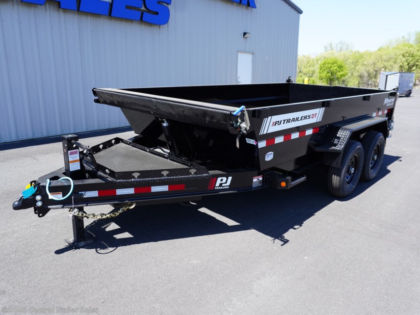 New 2026 PJ Trailers DT 83"x14ft Low Pro Telescopic Dump, 14k GVWR available in Jordan, Minnesota