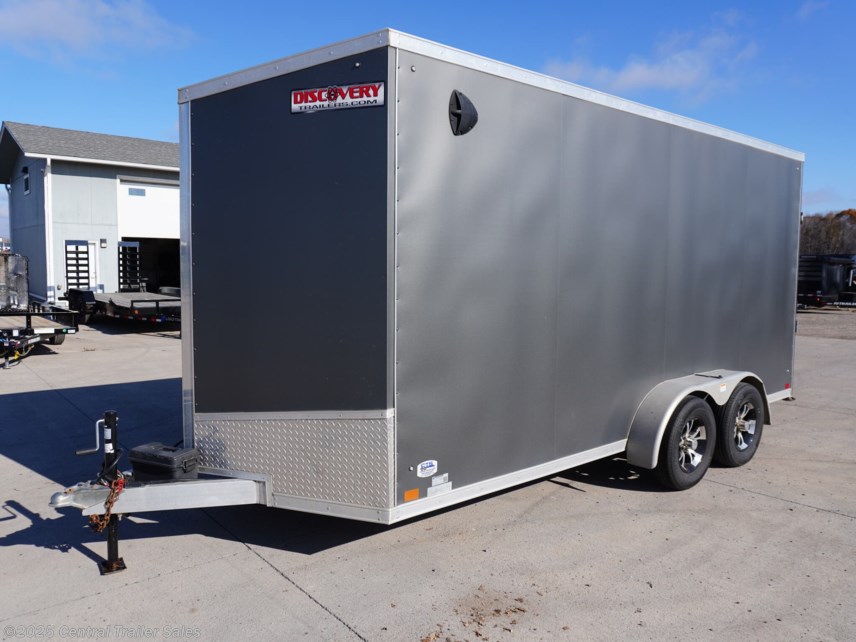 Used 2020 Discovery Trailers Endeavor Aluminum 7x16ft Aluminum Enclosed Cargo Trailer available in East Bethel, Minnesota