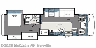 Floorplan of 2013 Forest River Georgetown XL 350TS