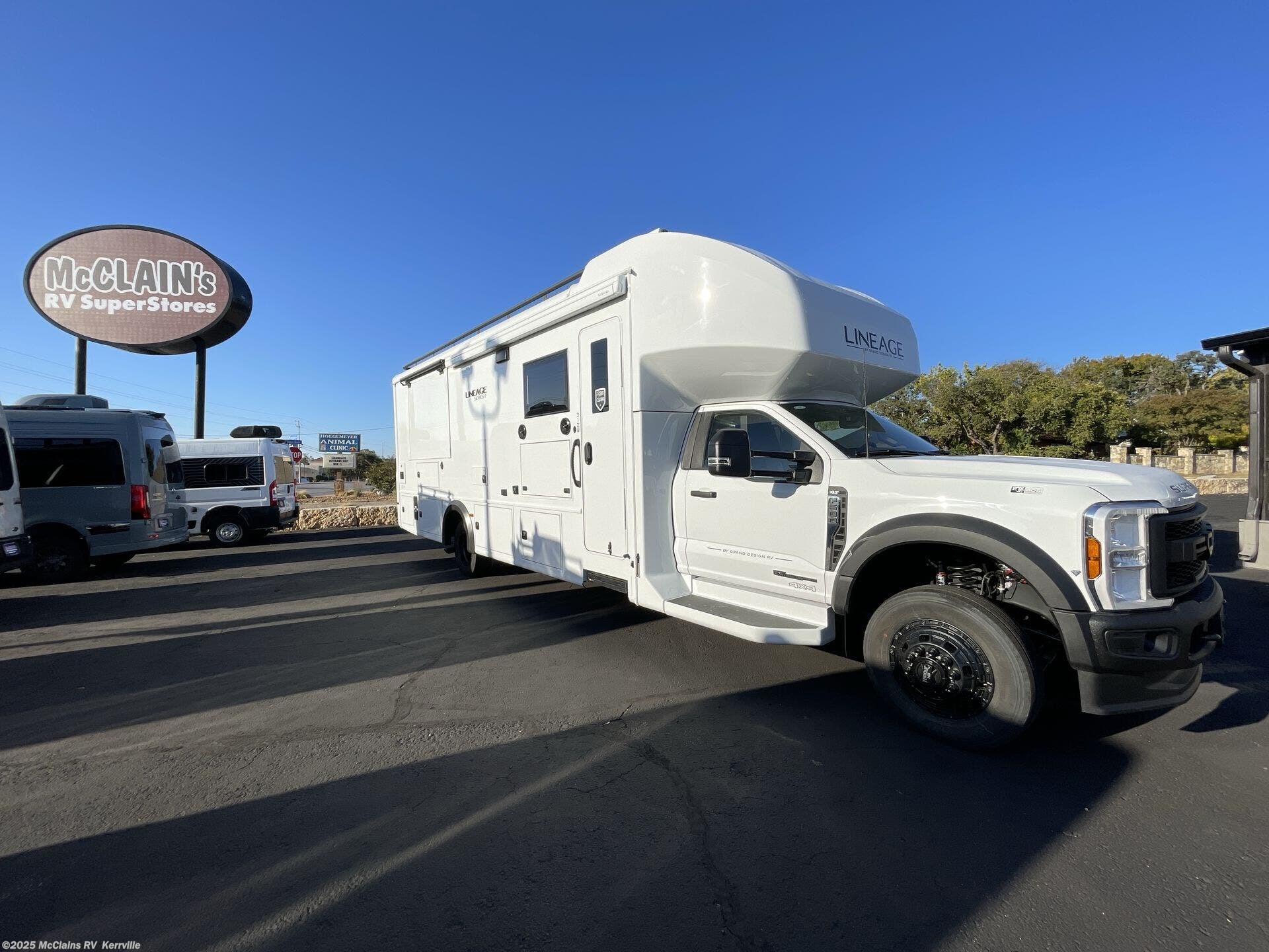 Call now about this 2026 Grand Design Lineage 31ZW! 2026 Grand Design Lineage 31ZW - New Super C For Sale by McClains RV in Kerrville, Texas