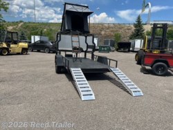 2025 R&M Trailer Mfg 76"x14 Kage UTV/ATV utility trailer w/Pop Up Tent - New Flatbed Trailer for sale by Reed Trailer in Wheat Ridge, Colorado