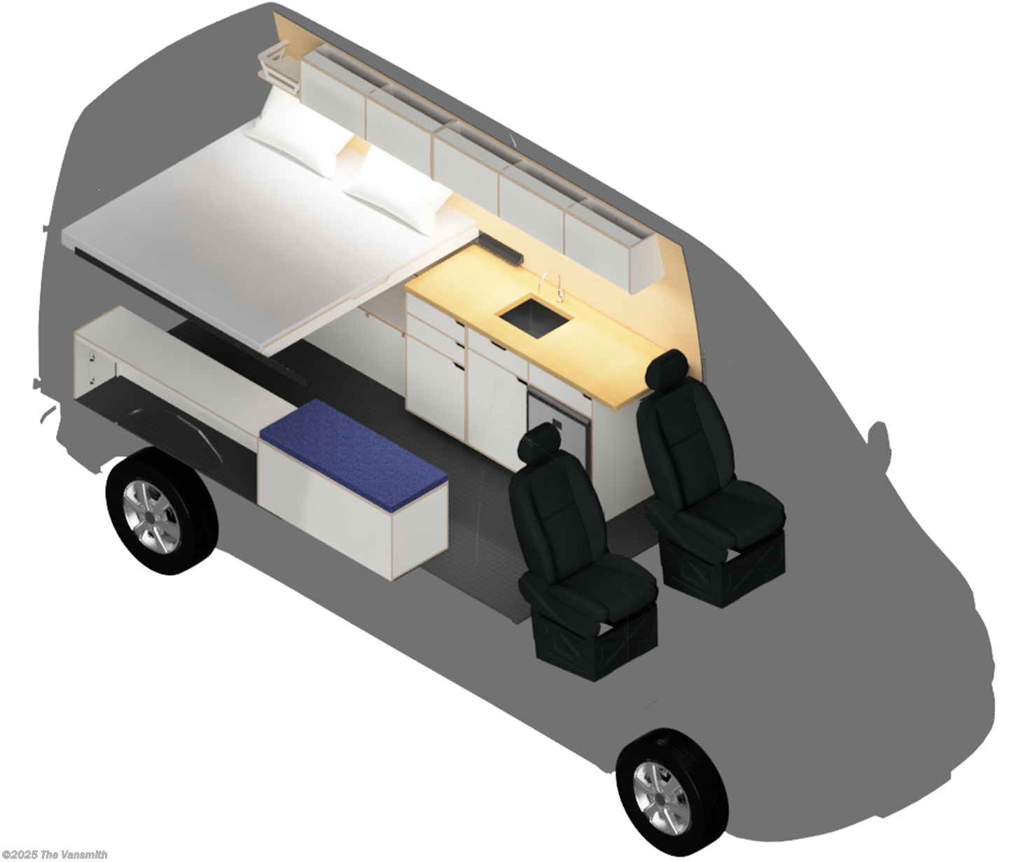 Call now about this 2025 The Vansmith DUO ! 2025 The Vansmith DUO - New Class B For Sale by The Vansmith in Boulder, Colorado features Refrigerator, Converter, Batteries, Stove Top Burner, Air Conditioning