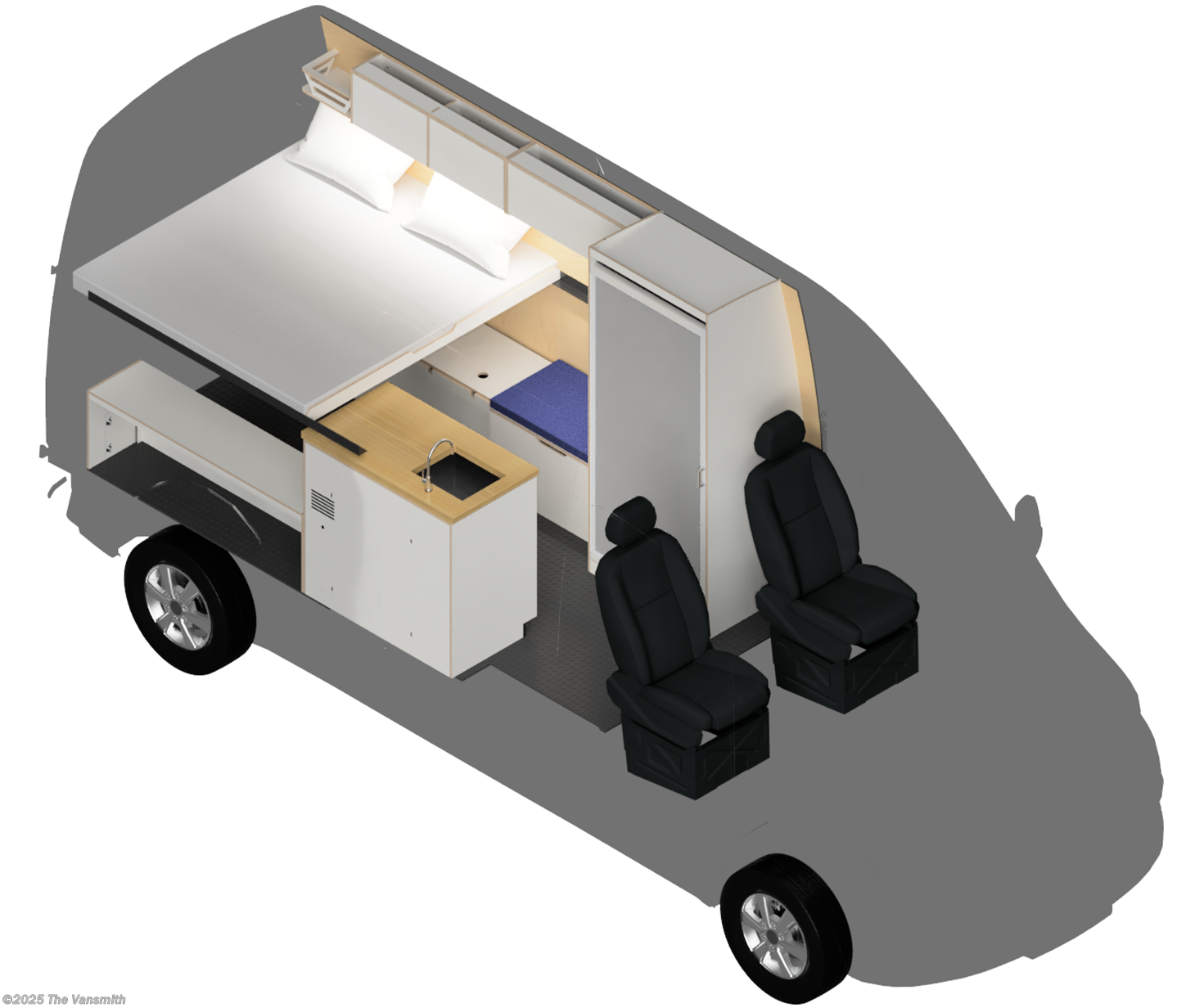 Call now about this 2025 The Vansmith DUO S ! 2025 The Vansmith DUO S - New Class B For Sale by The Vansmith in Boulder, Colorado features Inverter, Queen Bed, Fire Extinguisher, Air Conditioning, Solar Panels