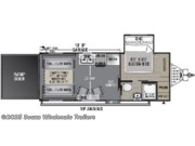 Call now about this 2024 Forest River Work and Play 21LT! Floorplan of 2024 Forest River Work and Play 21LT