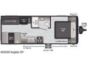 Call now about this 2022 Keystone Hideout East 202RD! Floorplan of 2022 Keystone Hideout East 202RD