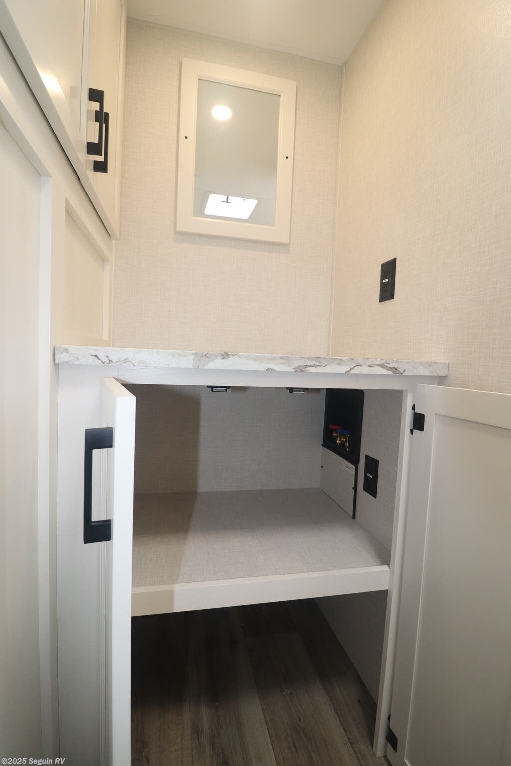 Washer Dryer goes under here and a folding table above