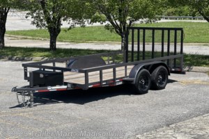 2024 Caliber 7x14 Open Utility Trailer 7k axles, 4 wheel brakes
