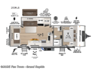 Call now about this 2025 Forest River Grand Surveyor 253RLS! 2025 Forest River Grand Surveyor 253RLS - Used Travel Trailer For Sale by Fun Town - Grand Rapids in Rockford, Michigan features Slideout