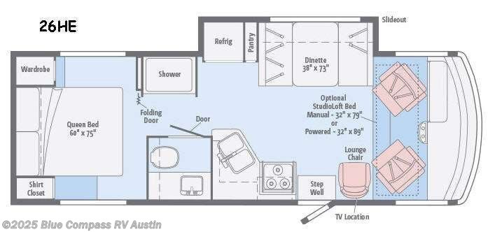 Call now about this 2015 Winnebago Vista 26HE! 2015 Winnebago Vista 26HE - Used Class A For Sale by Blue Compass RV Austin in Buda, Texas features Slideout