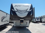 Call now about this 2018 Keystone Raptor 428SP! 2018 Keystone Raptor 428SP - Used Toy Hauler For Sale by Freedom RV Service in Aransas Pass, Texas features Backup Monitor, Air Conditioning, Slideout, Central Vacuum, Exterior Speakers