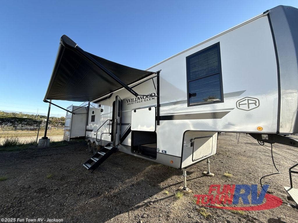 Email now about this 2026 Forest River Wildwood Heritage Glen 356QB! New 2026 Forest River Wildwood Heritage Glen 356QB available in Jackson, Mississippi