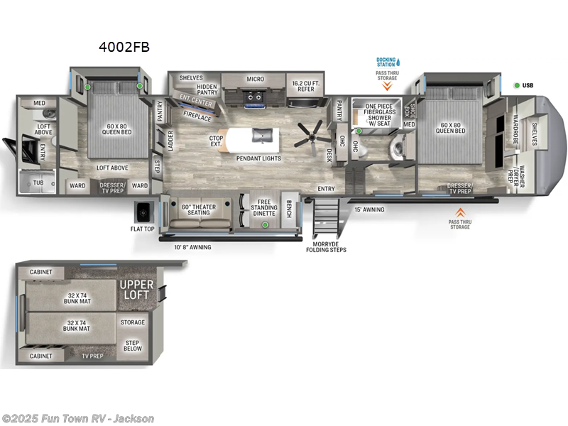 Call now about this 2026 Forest River Sierra 4002FB! 2026 Forest River Sierra 4002FB - New Fifth Wheel For Sale by Fun Town RV - Jackson in Jackson, Mississippi features Slideout