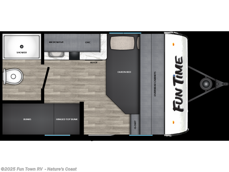 Call now about this 2026 CrossRoads Fun Time 14BH! 2026 CrossRoads Fun Time 14BH - New Travel Trailer For Sale by Fun Town RV - Nature's Coast in Crystal River, Florida