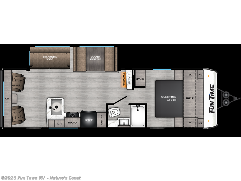 Call now about this 2026 CrossRoads Fun Time 265RL! 2026 CrossRoads Fun Time 265RL - New Travel Trailer For Sale by Fun Town RV - Nature's Coast in Crystal River, Florida