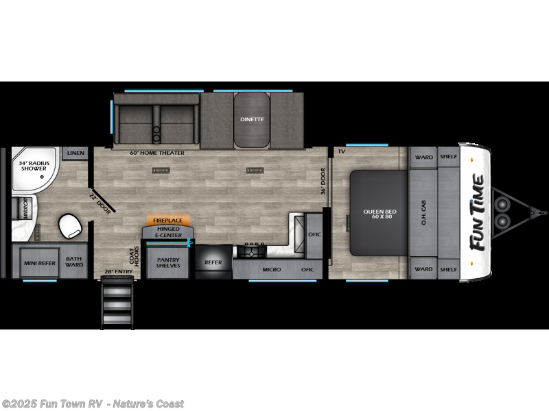 Call now about this 2026 CrossRoads Fun Time 26RB! 2026 CrossRoads Fun Time 26RB - New Travel Trailer For Sale by Fun Town RV - Nature's Coast in Crystal River, Florida