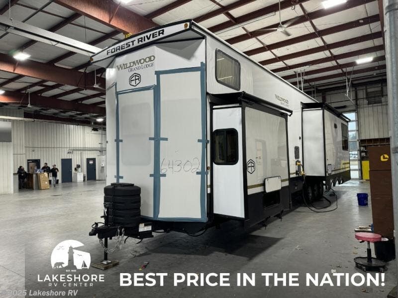 Contact us now about this 2025 Forest River Wildwood Grand Lodge 42VERANDA! 2025 Wildwood Grand Lodge 42VERANDA by Forest River from Lakeshore RV in Muskegon, Michigan
