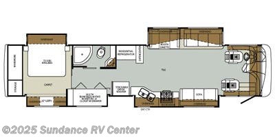 Email now about this 2014 Forest River Charleston 430BH! Floorplan of 2014 Forest River Charleston 430BH